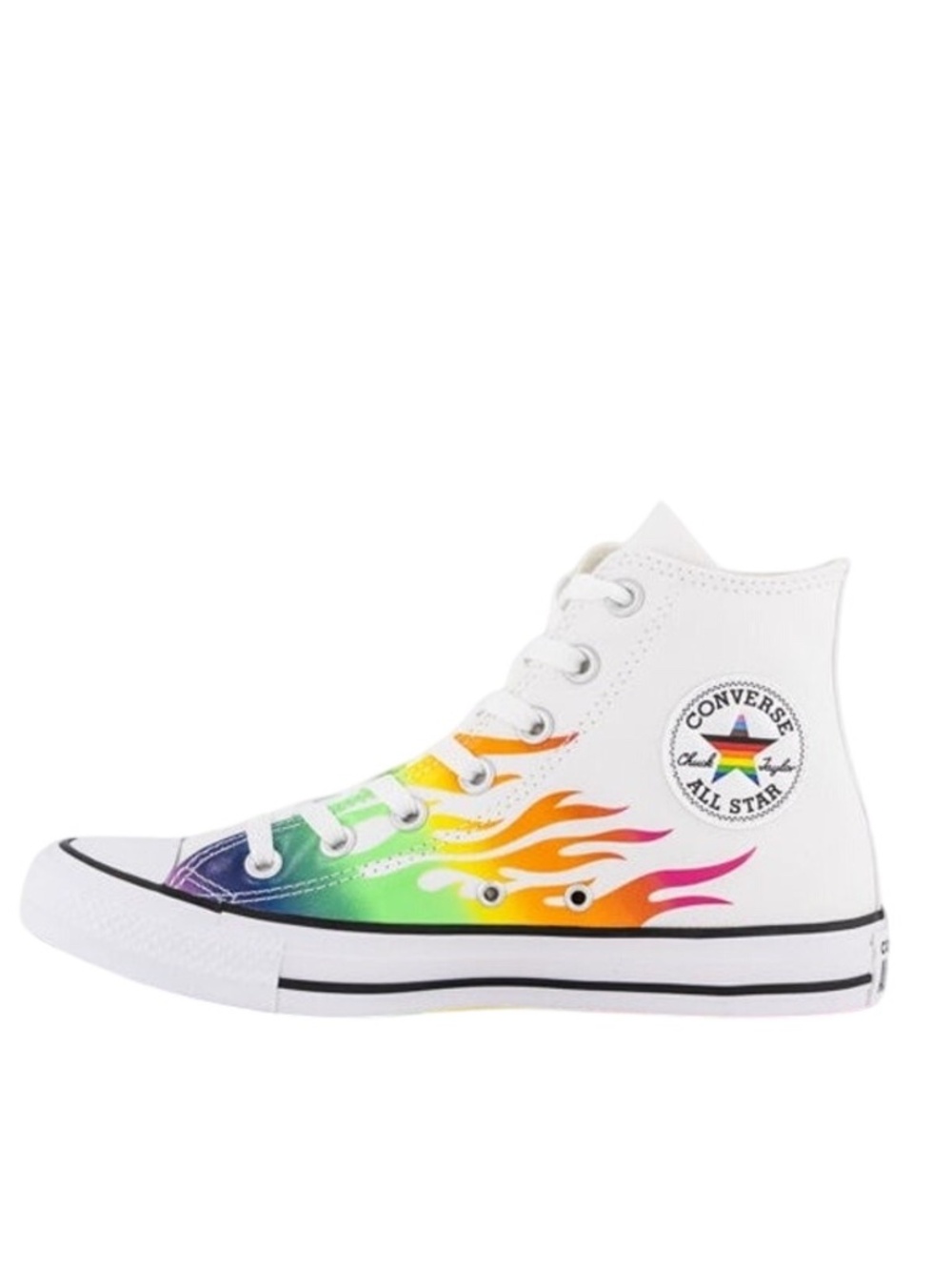 NEW Converse Chuck Taylor All Star Pride LGBTQ Rainbow Flame High Top